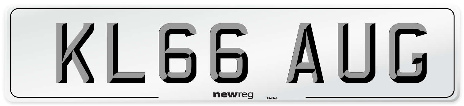 KL66 AUG Number Plate from New Reg